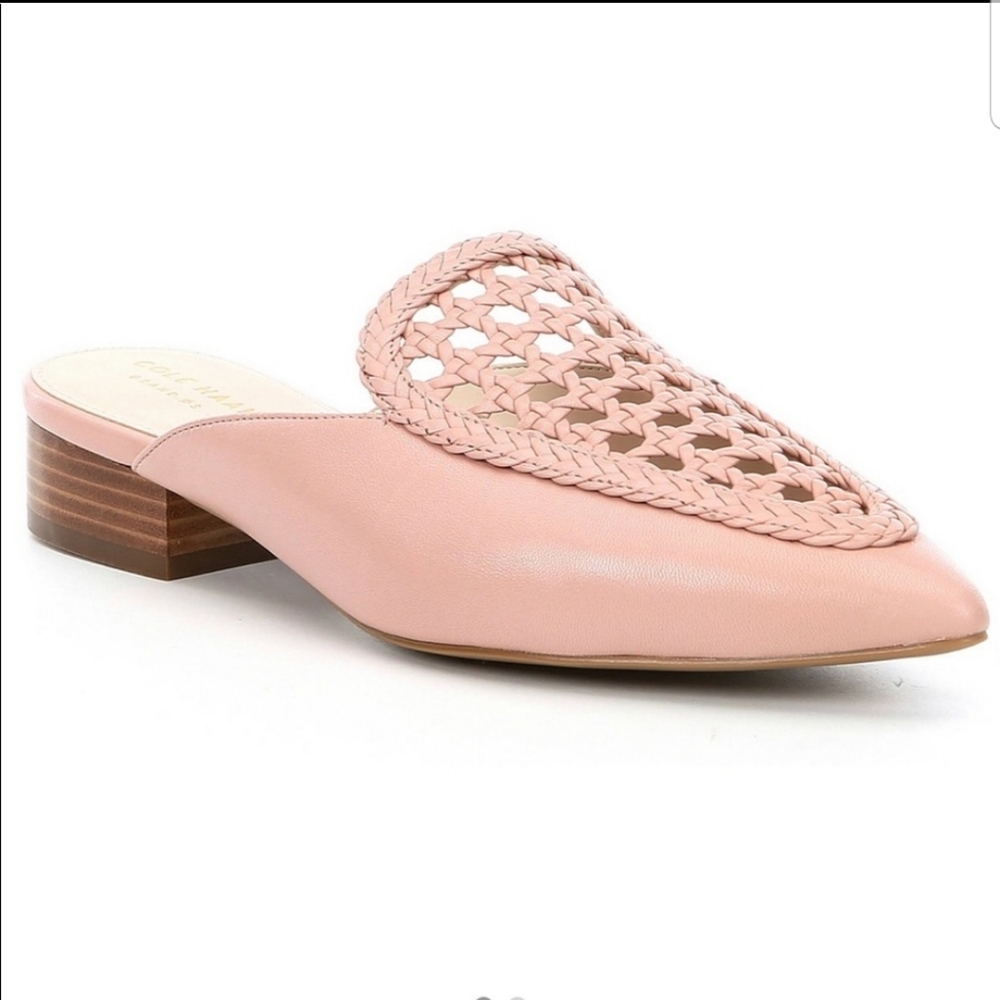 Cole Haan Payson Woven Mule Mahogany Rose Size9